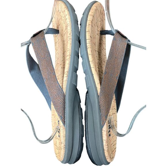 Ripa Flip Flop Sandals Womens 11 Sedona Sandals Brown Cork Comfort Slip On Beach - Picture 6 of 14